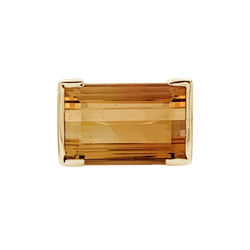 Bague Cocktail en or jaune et topaze - Castafiore