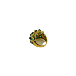 Bague Cocktail en or jaune et tourmaline - Castafiore