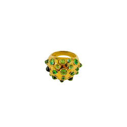Bague Cocktail en or jaune et tourmaline - Castafiore