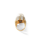 Bague Cocktail en or jaune, perle et diamants - Castafiore