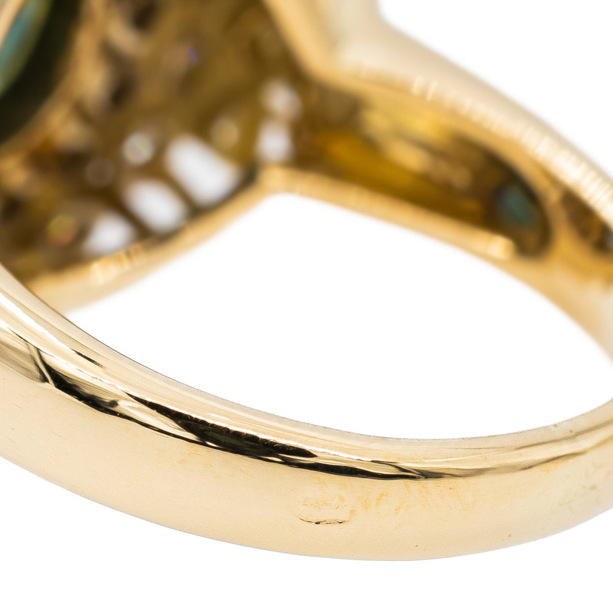 Bague Cocktail en or jaune, saphir et diamant - Castafiore