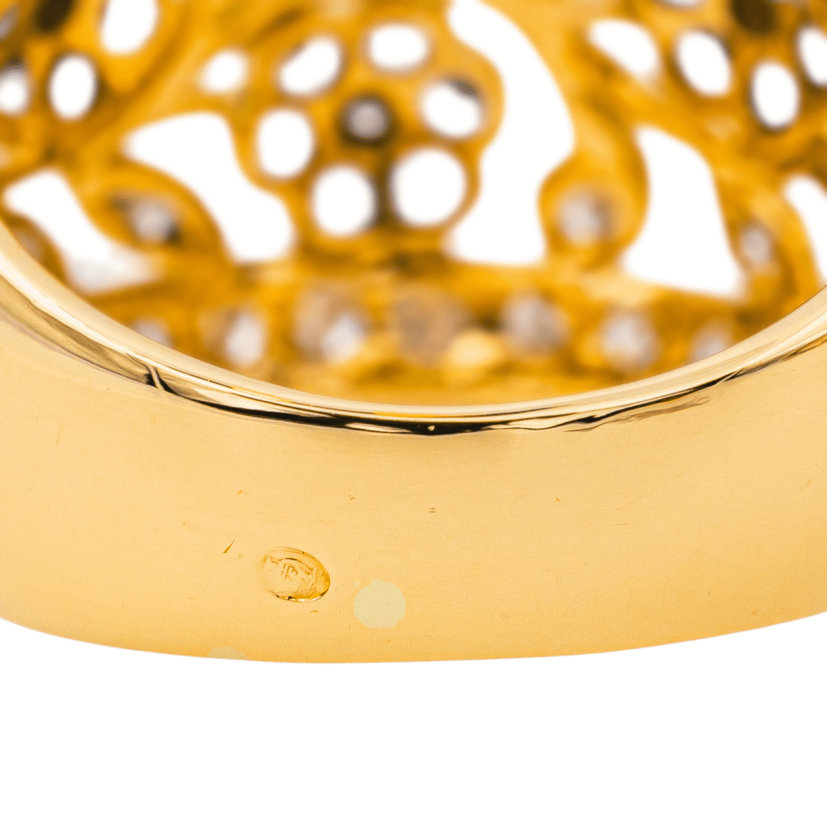 Bague Cocktail en or jaune, saphirs et diamants - Castafiore