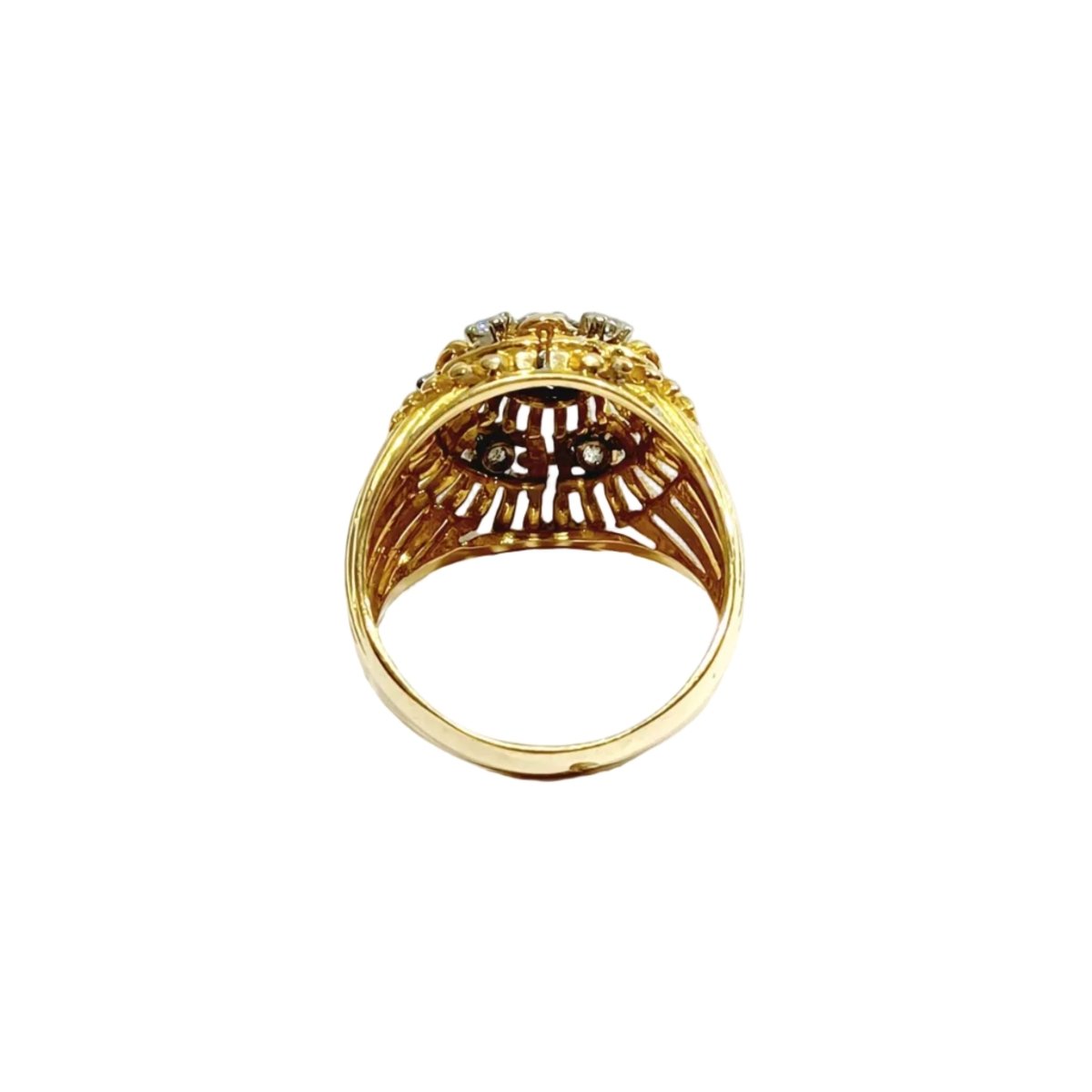 Bague Cocktail en or rose et diamants - Castafiore