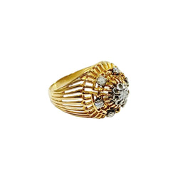 Bague Cocktail en or rose et diamants - Castafiore