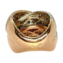 Bague Cocktail en or rose et diamants - Castafiore
