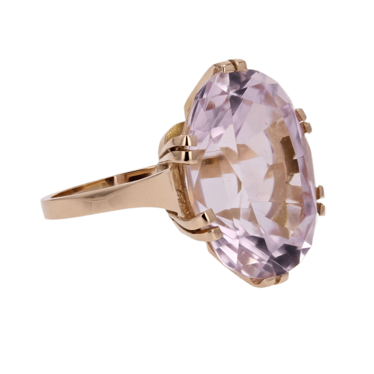 Bague Cocktail en or rose et kunzite - Castafiore