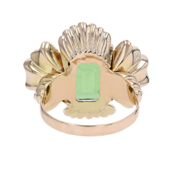 Bague Cocktail en or rose et péridot - Castafiore