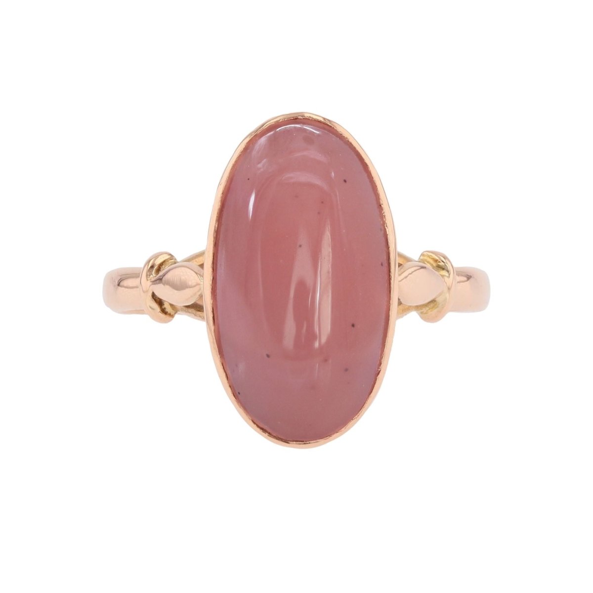 Bague Cocktail en or rose et quartz - Castafiore