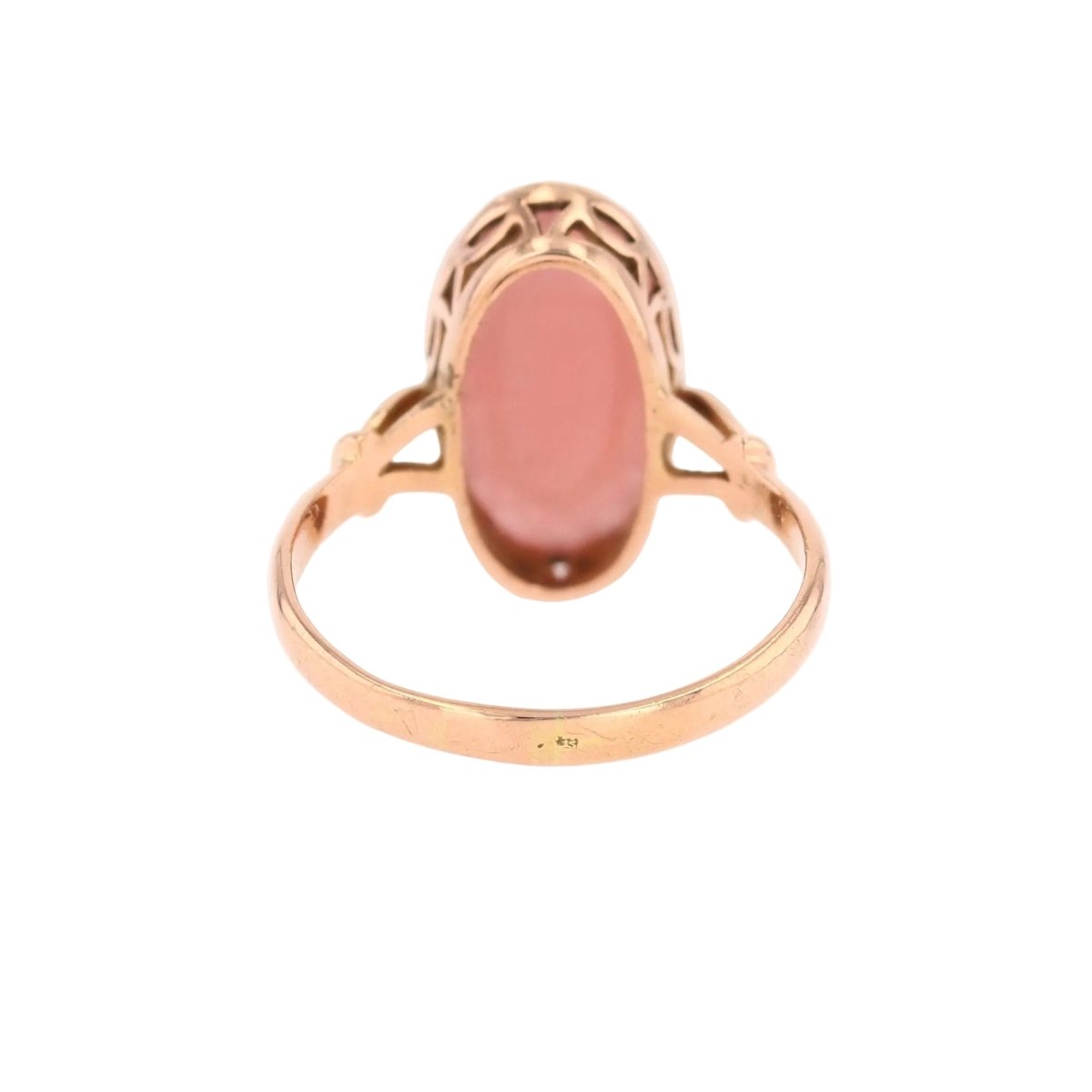 Bague Cocktail en or rose et quartz - Castafiore