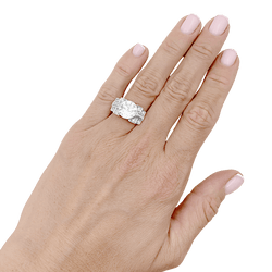 Bague Cocktail en platine et diamants - Castafiore