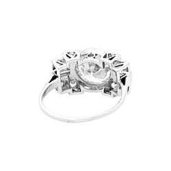 Bague Cocktail en platine et diamants - Castafiore