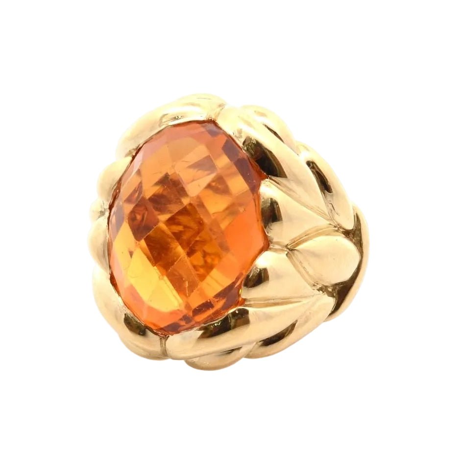 Bague Cocktail FRED en or jaune et citrine - Castafiore