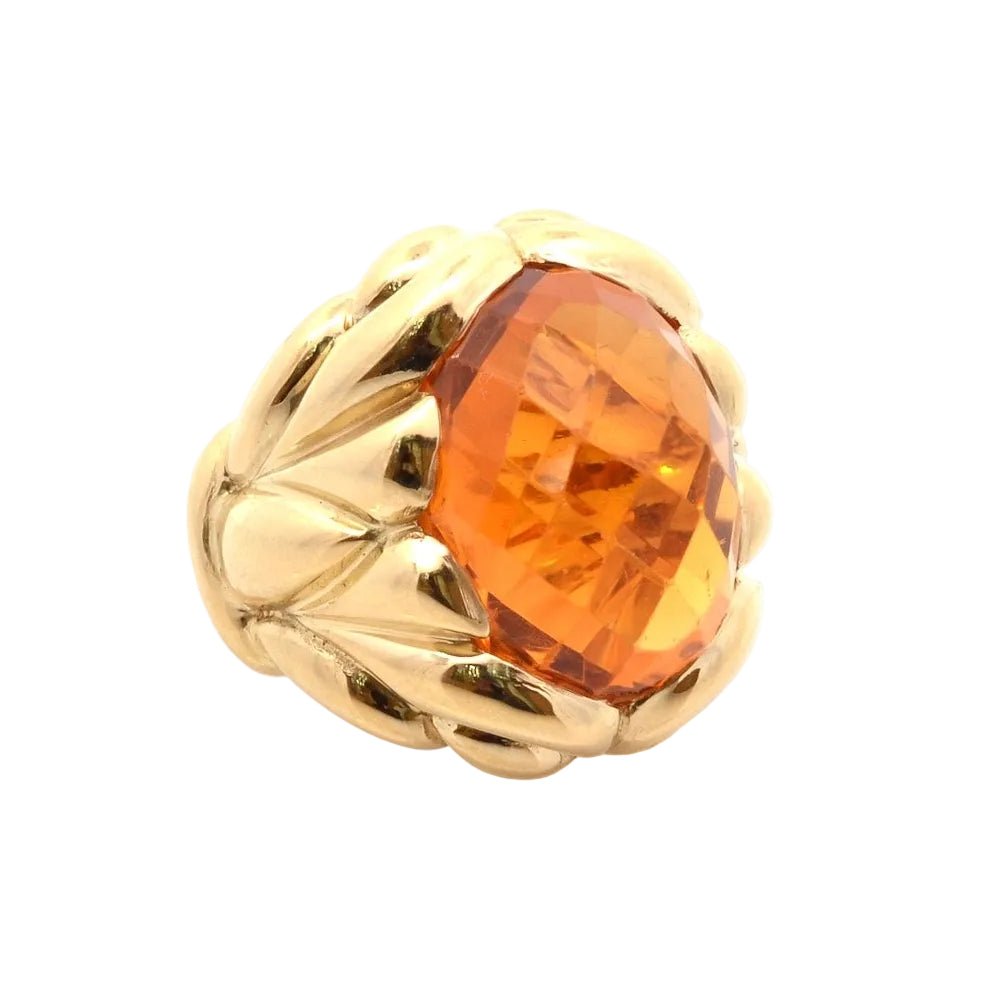 Bague Cocktail FRED en or jaune et citrine - Castafiore