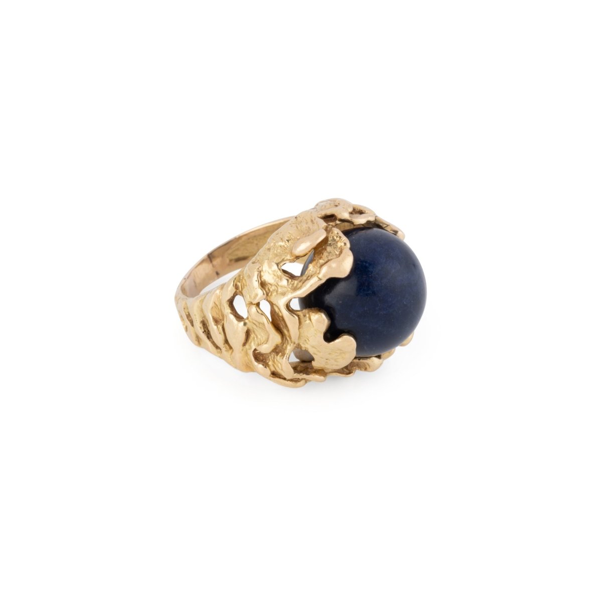 Bague Cocktail GILBERT ALBERT en or jaune et perles - Castafiore