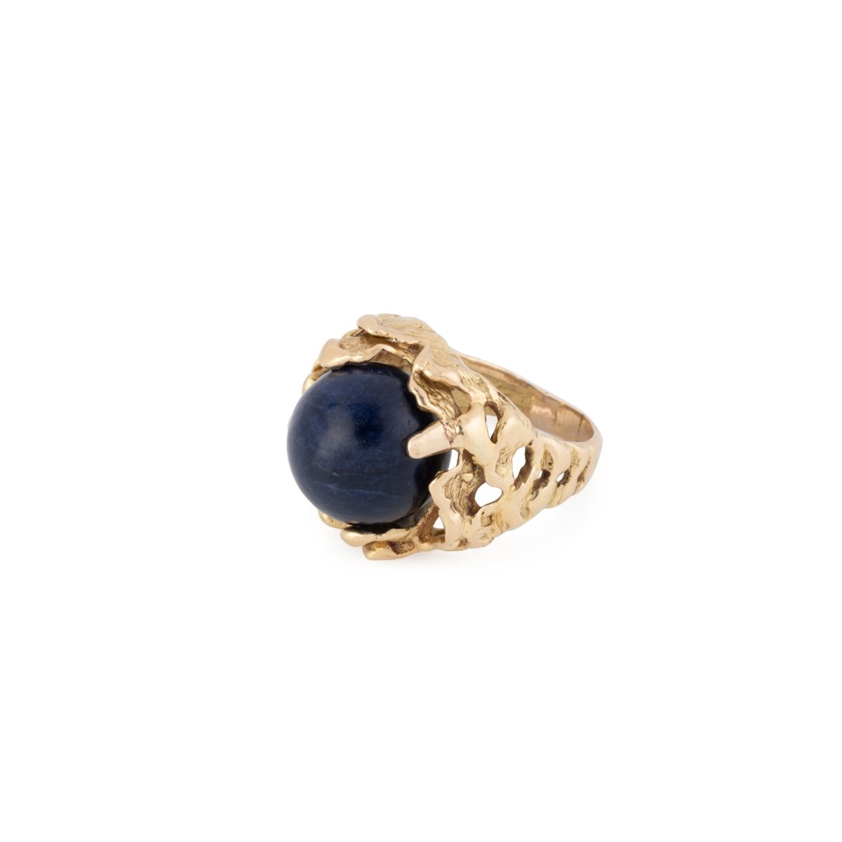 Bague Cocktail GILBERT ALBERT en or jaune et perles - Castafiore