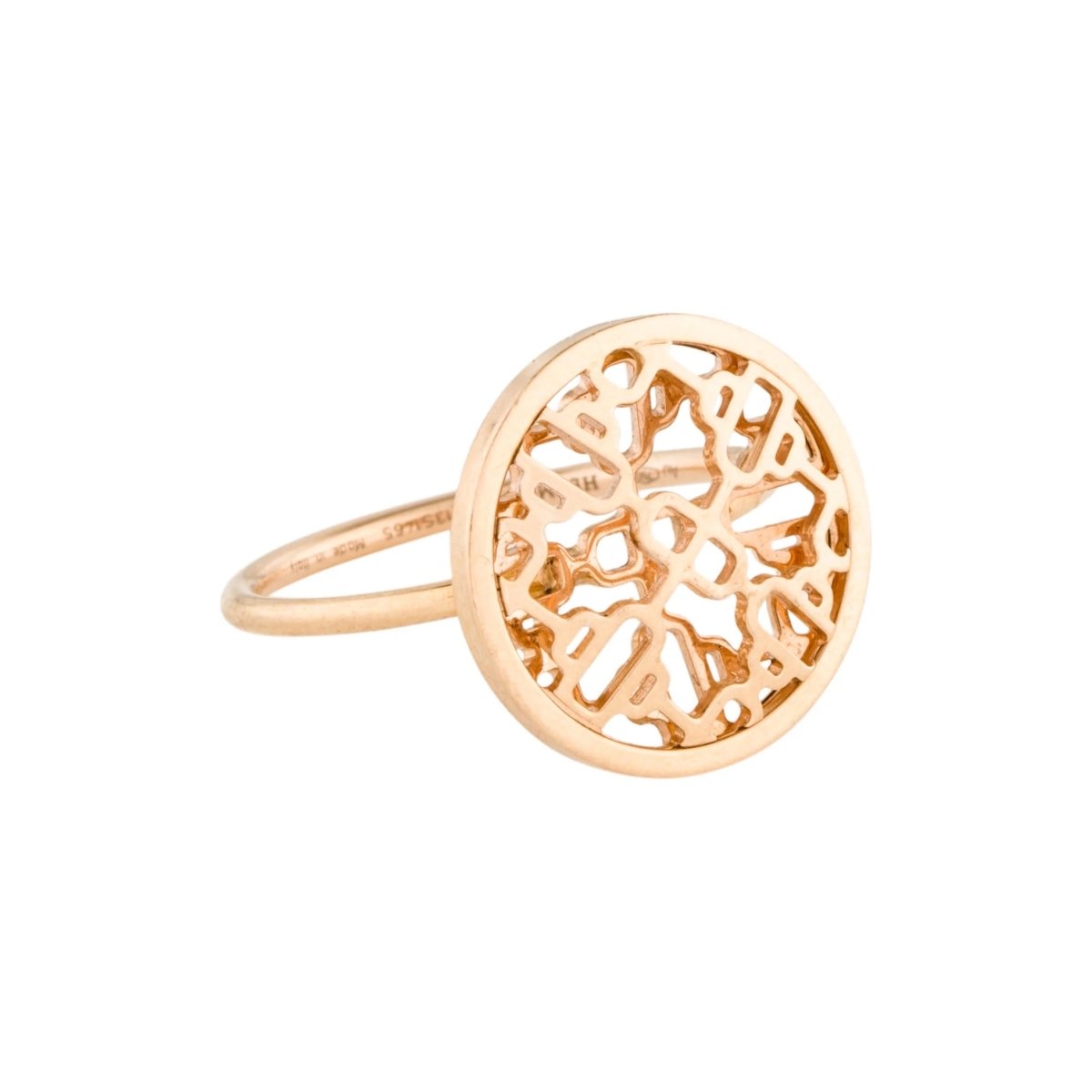 Bague Cocktail HERMÈS "Chaîne d'Ancre Passerelle" en or rose - Castafiore