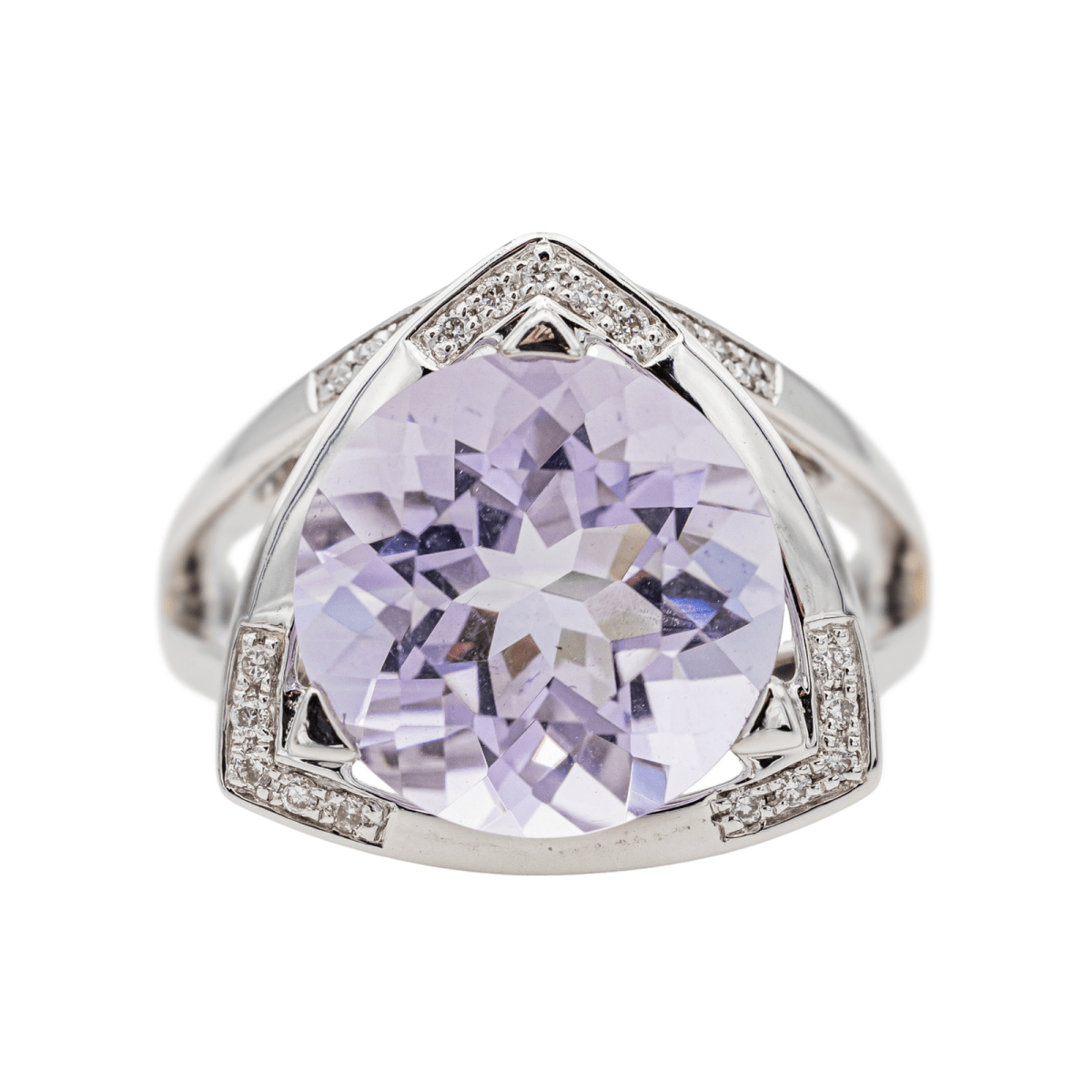 Bague Cocktail MAUBOUSSIN "Mes couleurs à toi" en or blanc, améthyste et diamants - Castafiore