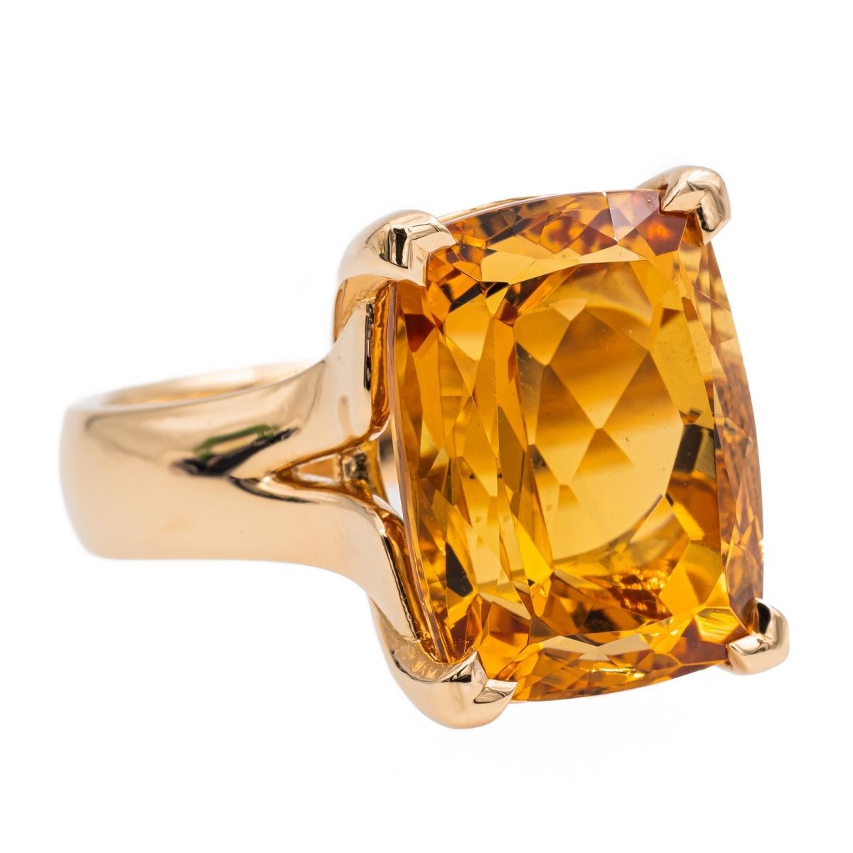 Bague Cocktail Or jaune Topaze - Castafiore