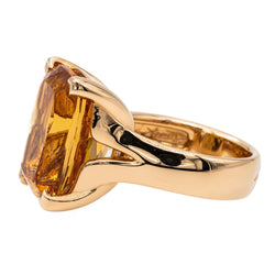 Bague Cocktail Or jaune Topaze - Castafiore