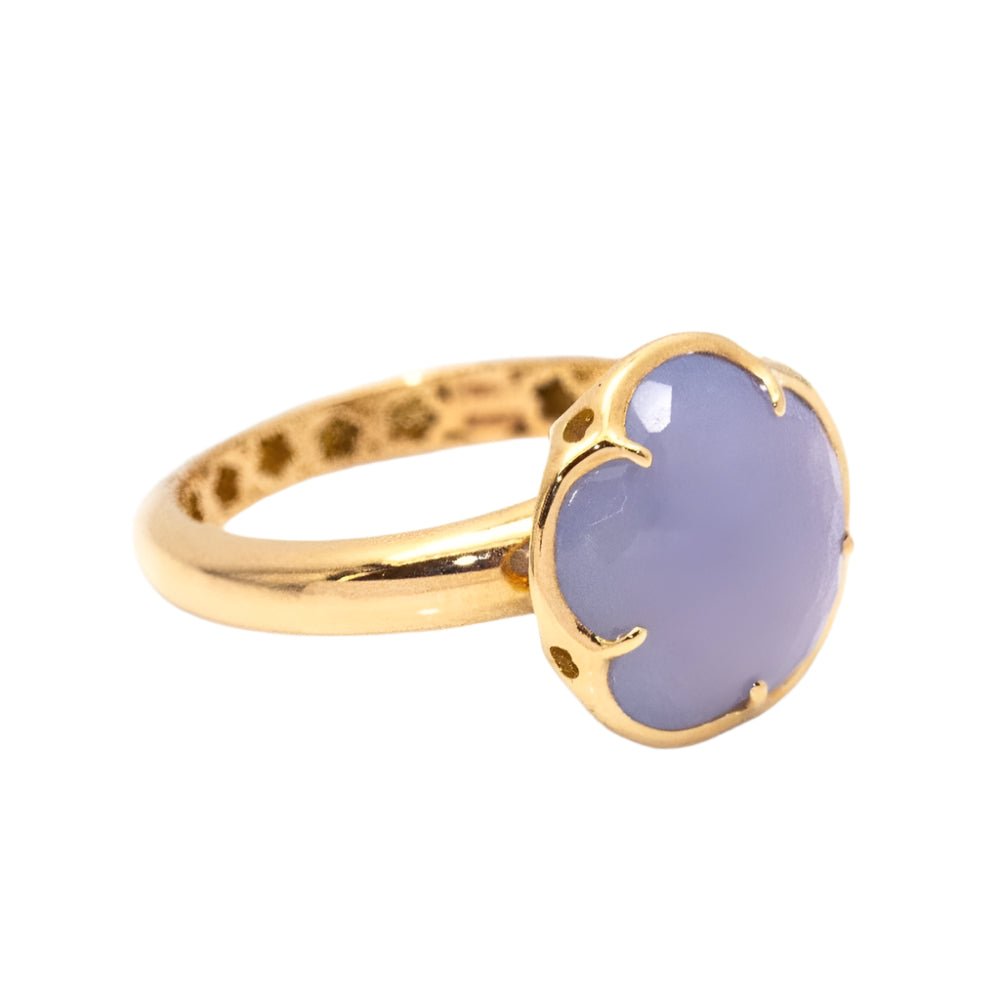 Bague Cocktail PASQUALE BRUNI en or et calcédoine - Castafiore