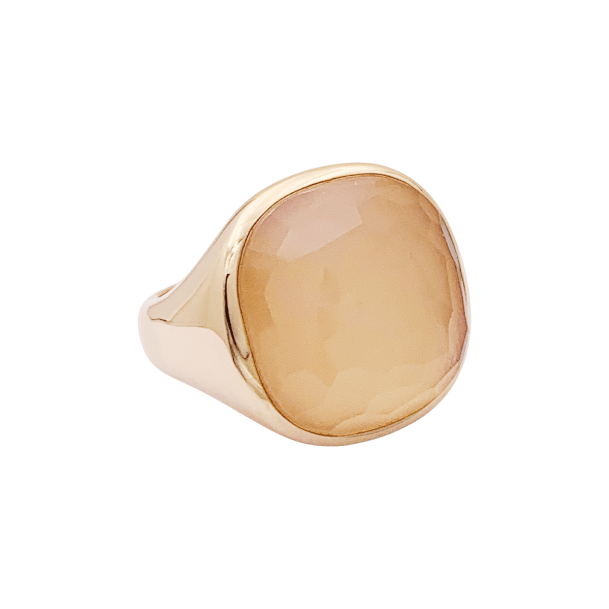 Bague Cocktail POMELLATO "Cipria" en or rose et quartz - Castafiore