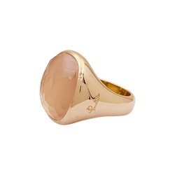 Bague Cocktail POMELLATO "Cipria" en or rose et quartz - Castafiore
