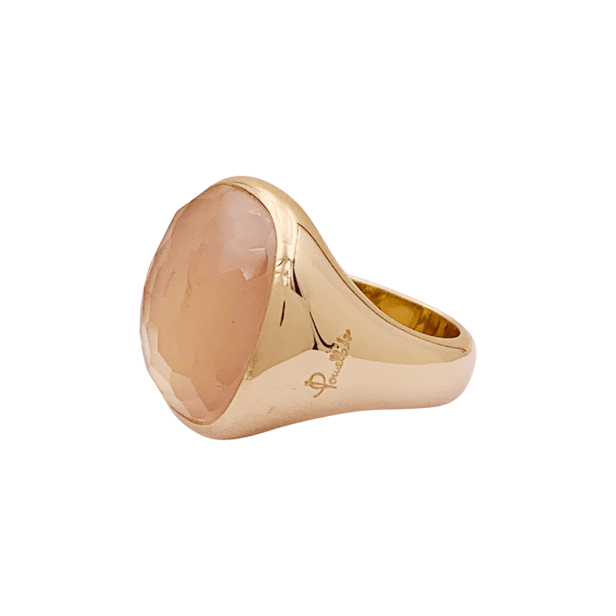 Bague Cocktail POMELLATO "Cipria" en or rose et quartz - Castafiore