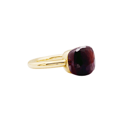 Bague Cocktail POMELLATO "Nudo Classic" en or blanc, or rose et grenat - Castafiore