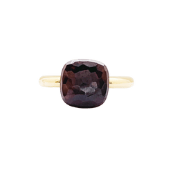 Bague Cocktail POMELLATO "Nudo Classic" en or blanc, or rose et grenat - Castafiore