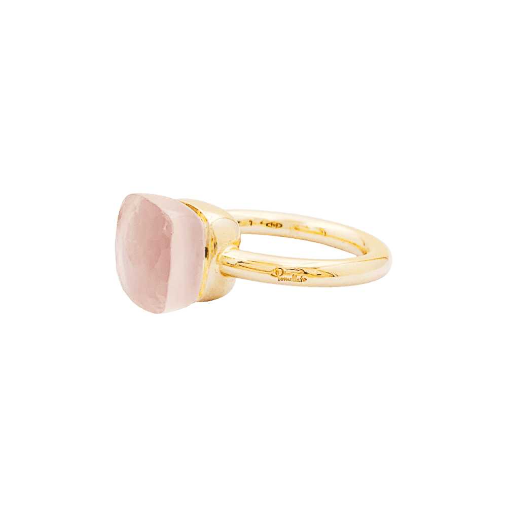 Bague Cocktail POMELLATO "Nudo Classic" en or rose, or blanc et quartz - Castafiore