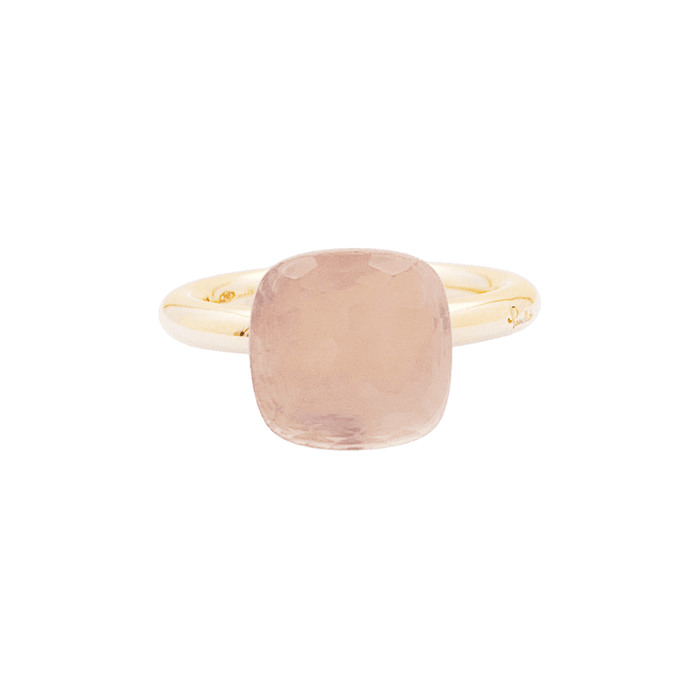 Bague Cocktail POMELLATO "Nudo Classic" en or rose, or blanc et quartz - Castafiore