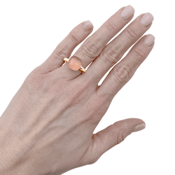 Bague Cocktail POMELLATO "Nudo Classic" en or rose, or blanc et quartz - Castafiore