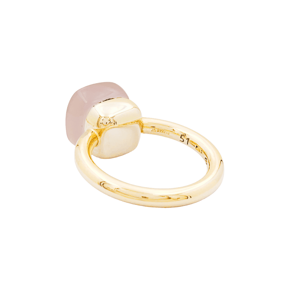 Bague Cocktail POMELLATO "Nudo Classic" en or rose, or blanc et quartz - Castafiore