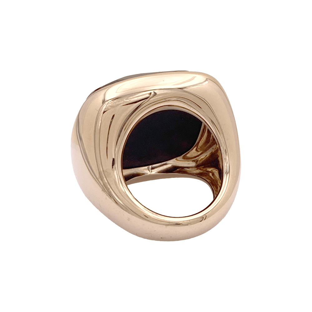 Bague Cocktail POMELLATO "Victoria" en or rose et jais - Castafiore