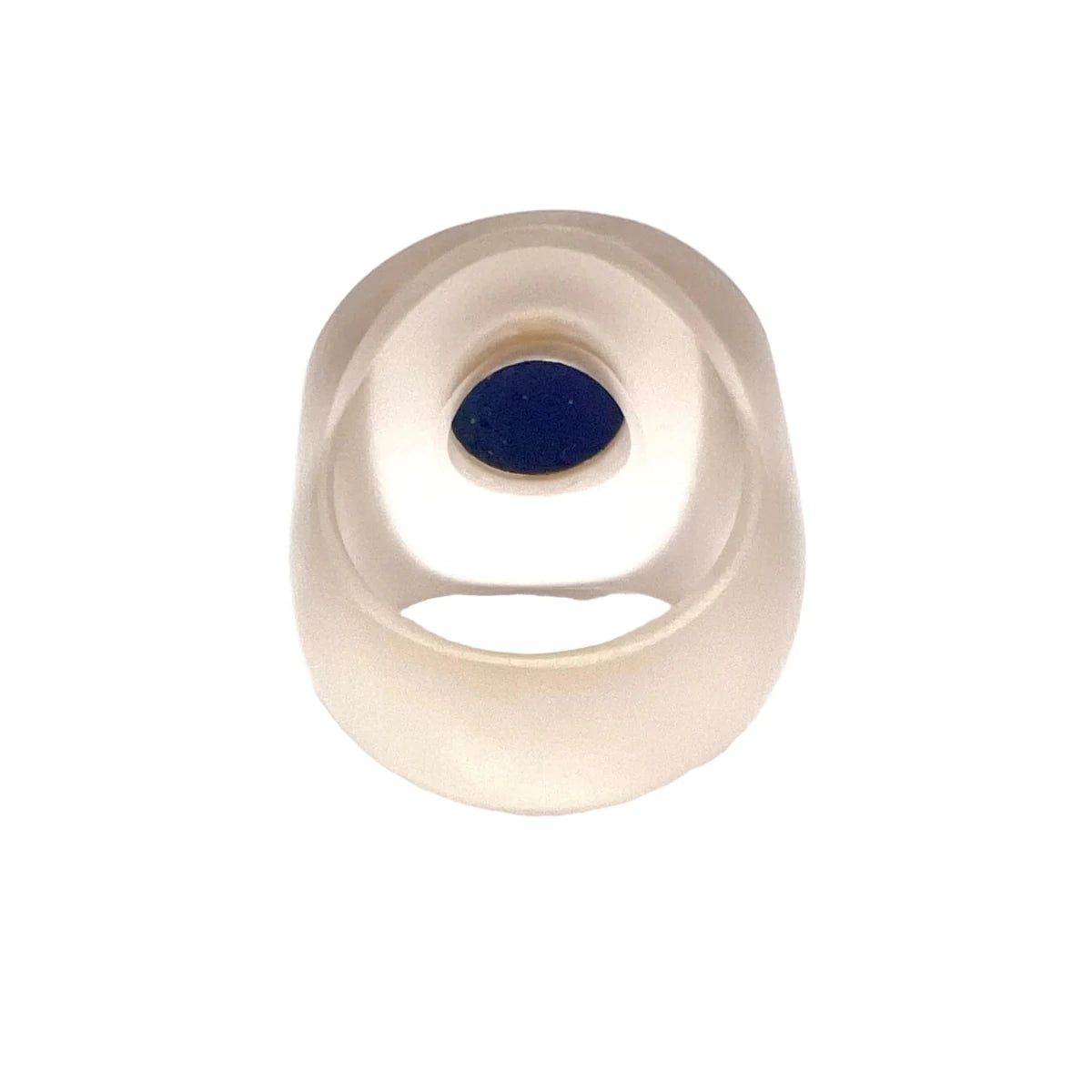 Bague Cocktail STOFFEL en or jaune, lapis-lazuli et quartz - Castafiore