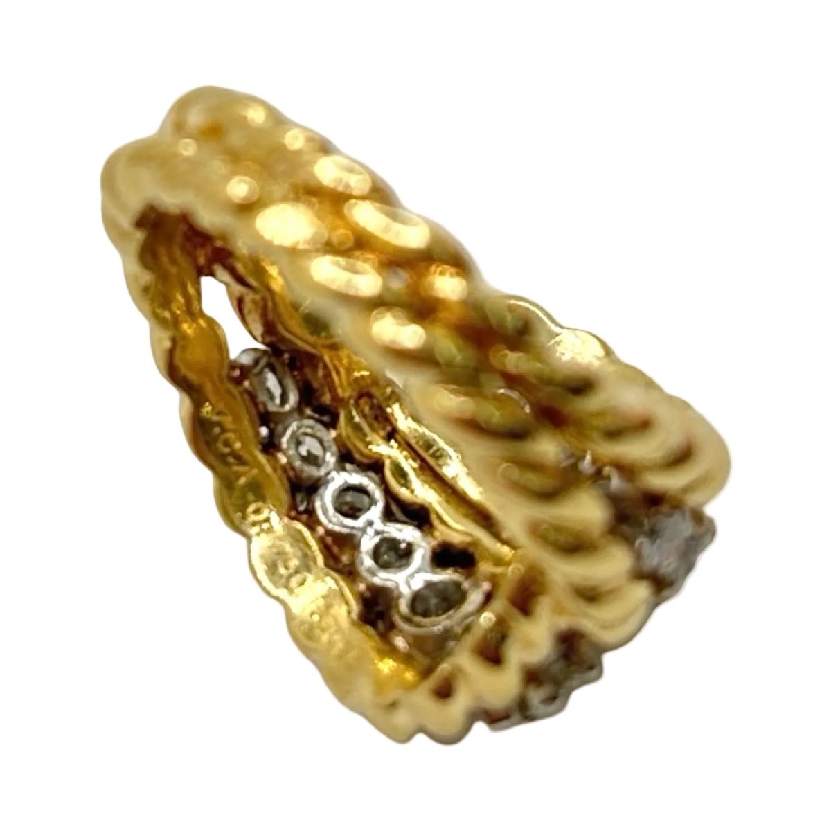 Bague Cocktail VAN CLEEF & ARELS en or jaune et diamants - Castafiore