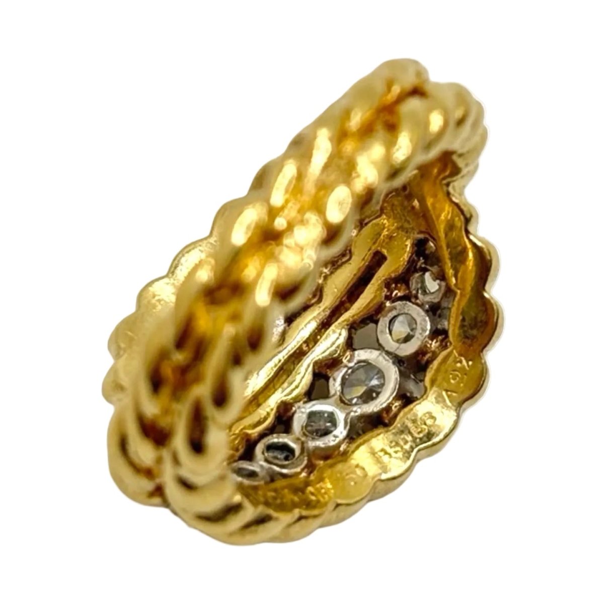 Bague Cocktail VAN CLEEF & ARELS en or jaune et diamants - Castafiore