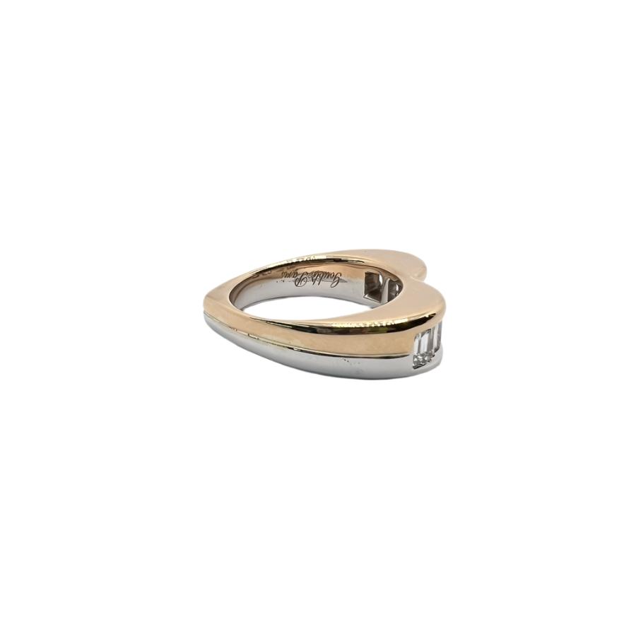 Bague cœur en or avec diamants naturels - Castafiore