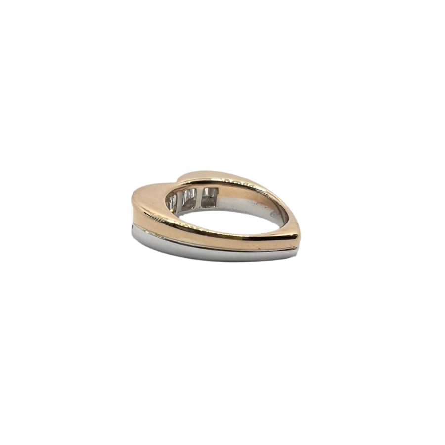 Bague cœur en or avec diamants naturels - Castafiore