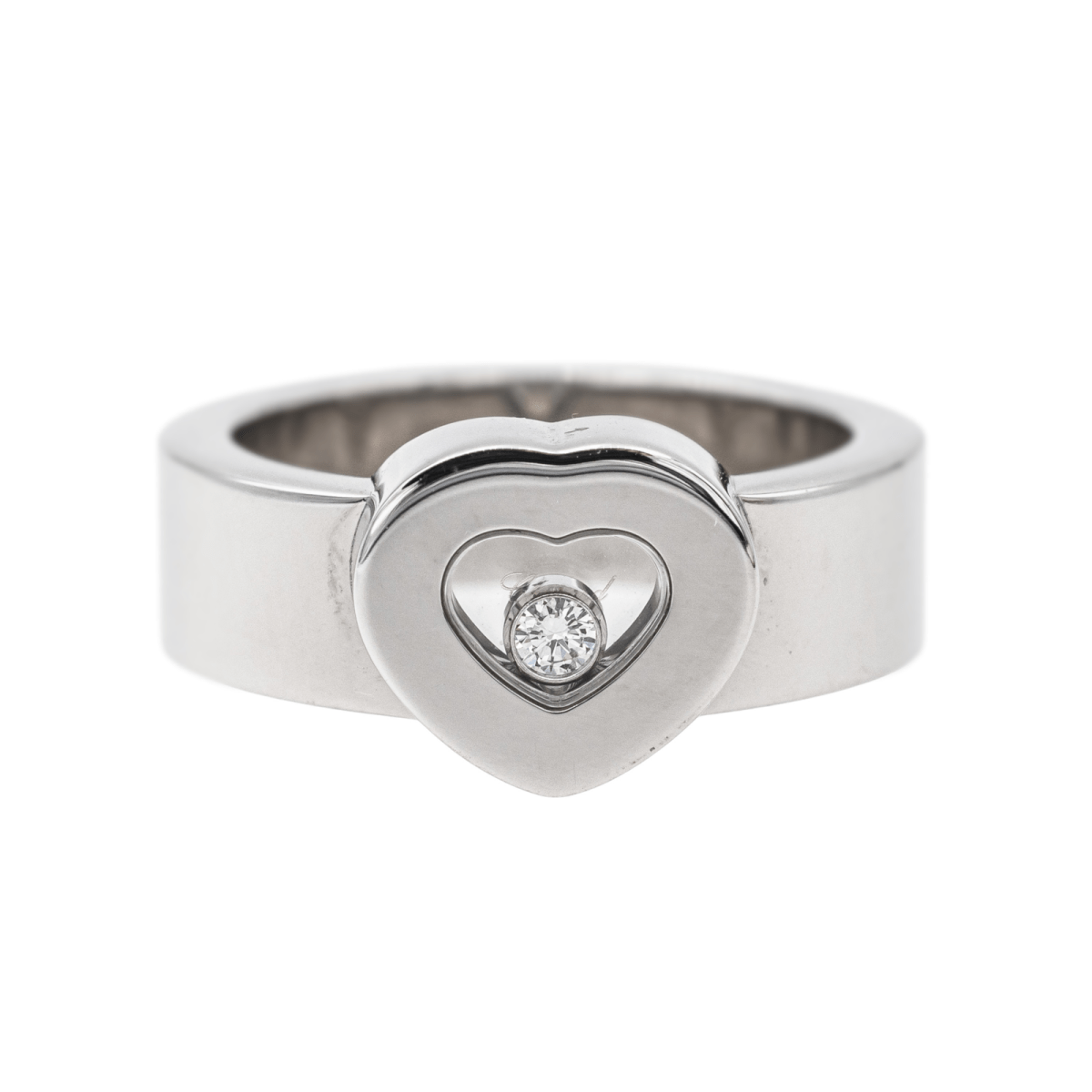 Bague Coeur Happy Diamonds Chopard en or blanc et diamant - Castafiore