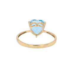 Ring cur topaz yellow gold