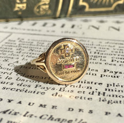 Bague d’amour Augis en or jaune 18K - Castafiore