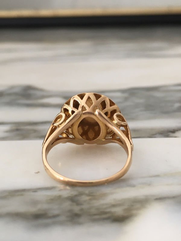 Bague d’amour Augis en or jaune 18K - Castafiore