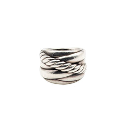 Bague DAVID YURMAN "Crossover" en argent - Castafiore