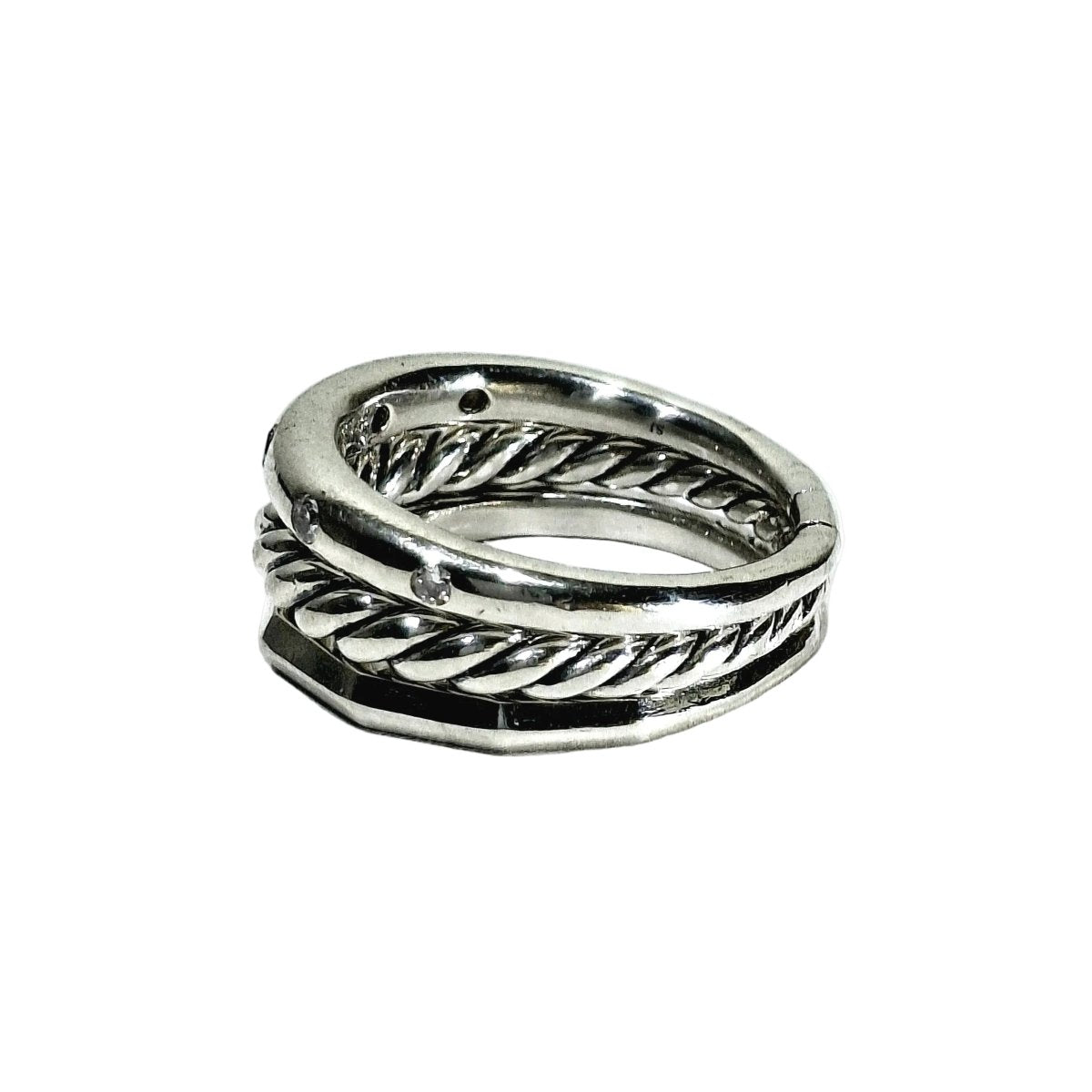 Bague DAVID YURMAN en argent et diamants - Castafiore