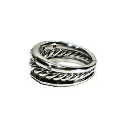 Bague DAVID YURMAN en argent et diamants - Castafiore
