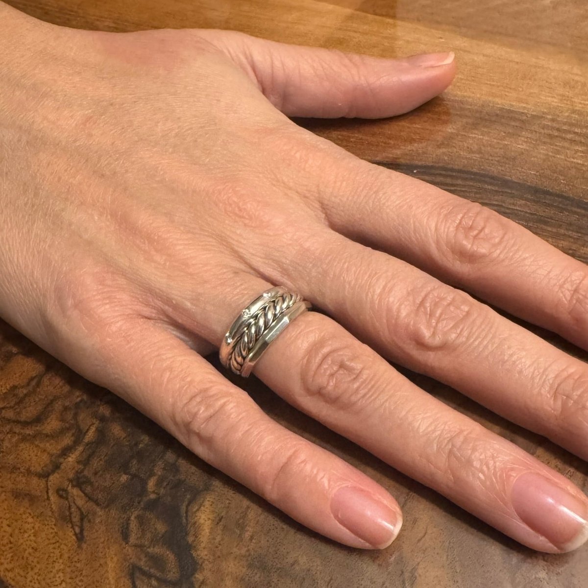 Bague DAVID YURMAN en argent et diamants - Castafiore