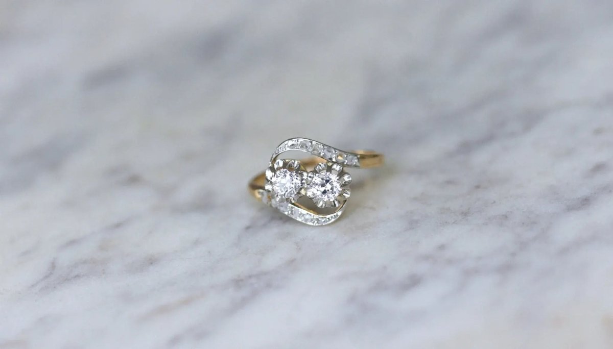 Bague de Fiançailles Toi et Moi Diamants - Castafiore