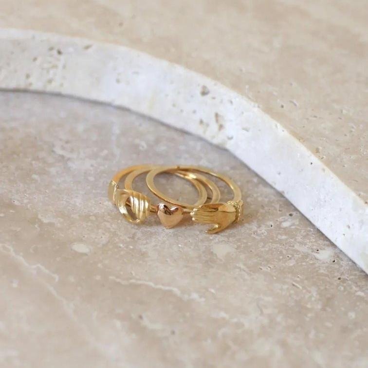 Bague de Foi Fédé Or Jaune - Castafiore