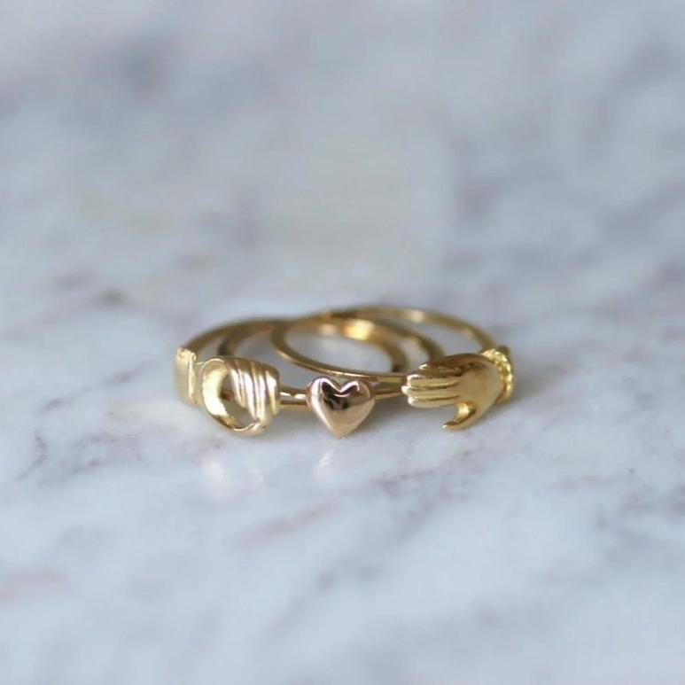 Bague de Foi Fédé Or Jaune - Castafiore